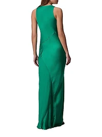 Daisy Satin Sleeveless Maxi Dress