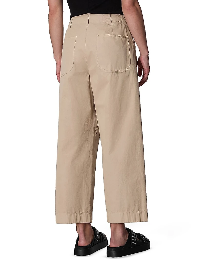 Banks Cotton Wide-Leg Pants