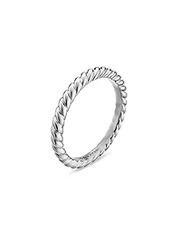 DY Cable Band Ring Platinum, 2.45MM