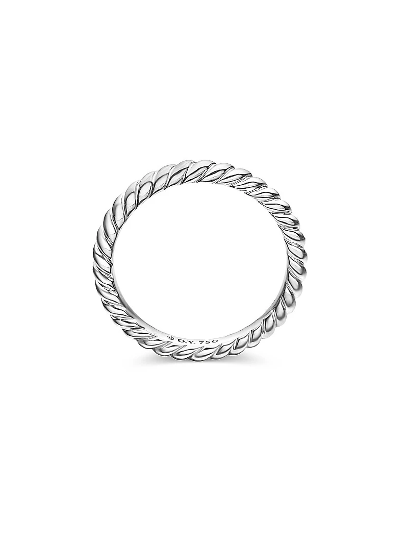 DY Cable Band Ring Platinum, 2.45MM