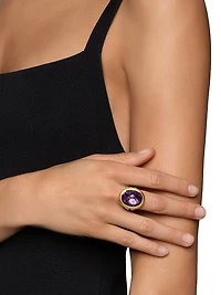 Albion Oval Ring Sterling Silver