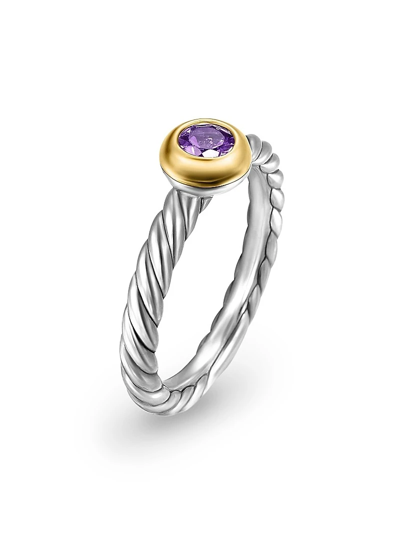 Petite Cable Ring Sterling Silver
