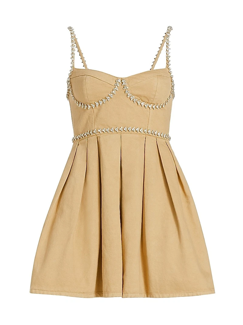 Diamante Denim Minidress