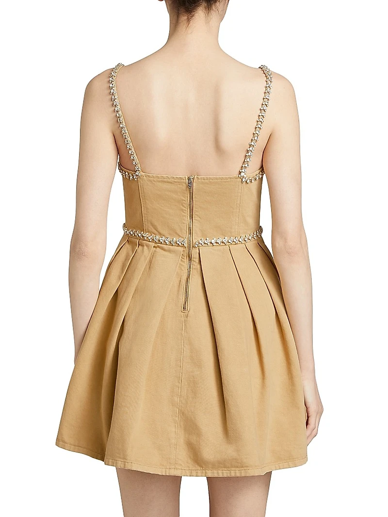 Diamante Denim Minidress