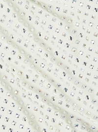 Mesh Rhinestone Maxi Dress