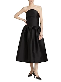 Taffeta Midi-Dress