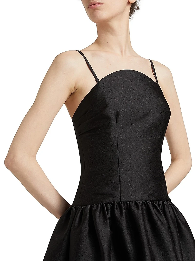 Taffeta Midi-Dress