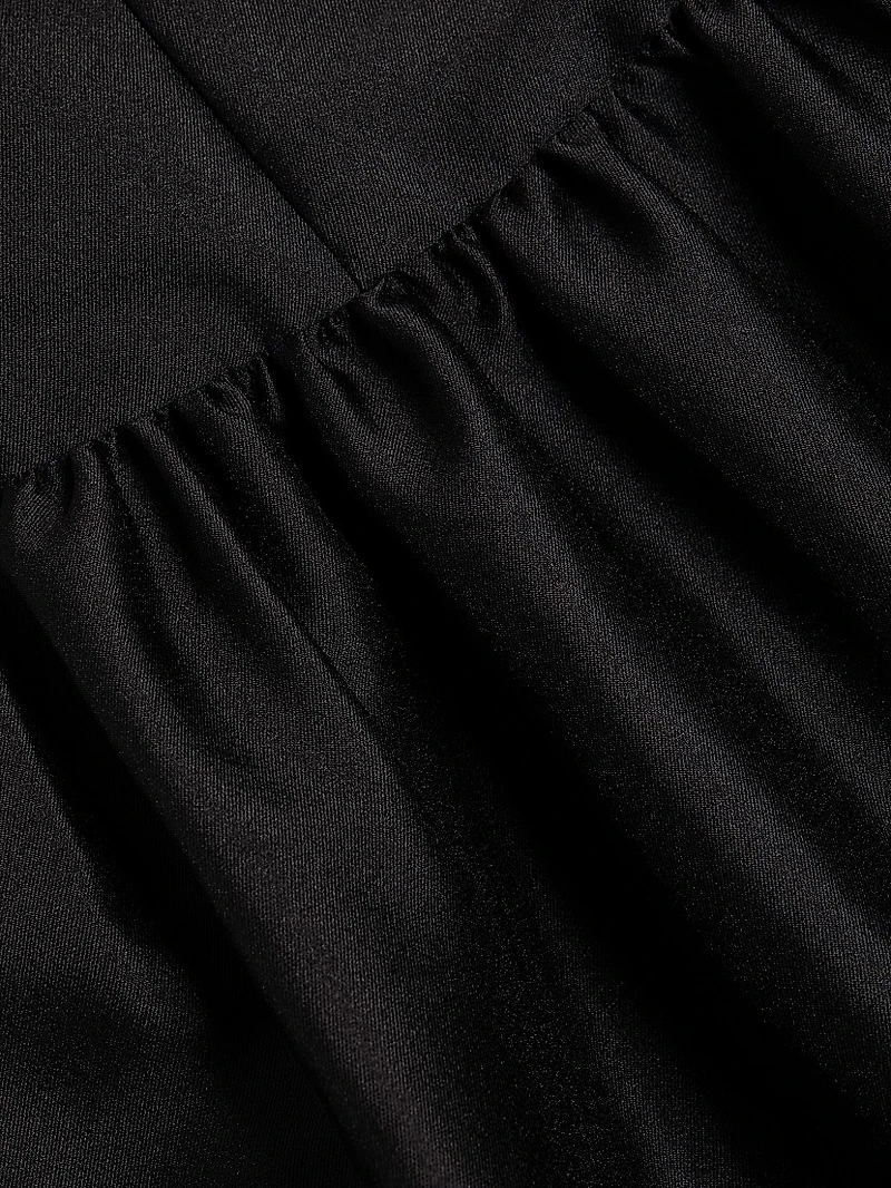 Taffeta Midi-Dress