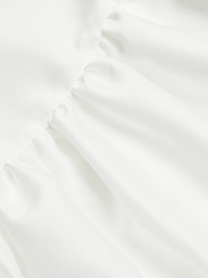 Taffeta Embellished Minidress