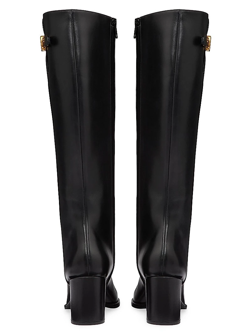 VLogo Signature Calfskin Boots 70MM