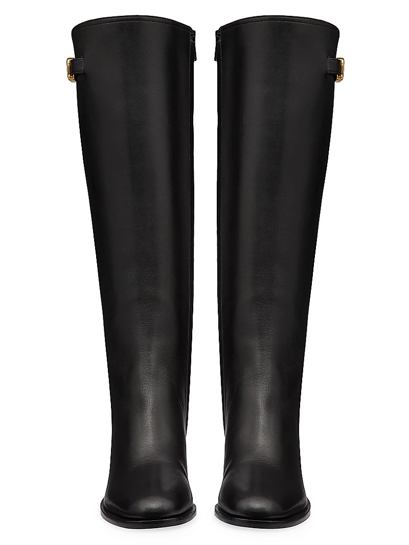 VLogo Signature Calfskin Boots 70MM