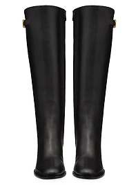 VLogo Signature Calfskin Boots 70MM