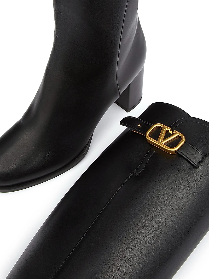VLogo Signature Calfskin Boots 70MM