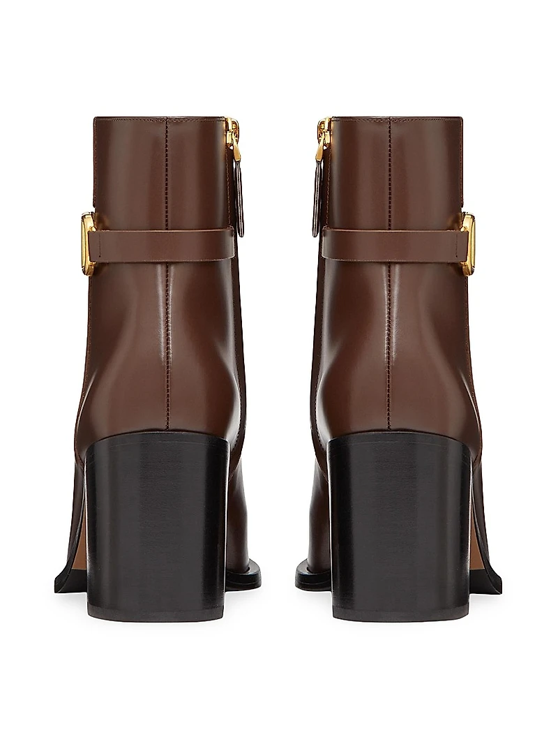 VLogo Signature Calfskin Ankle Boots 75MM