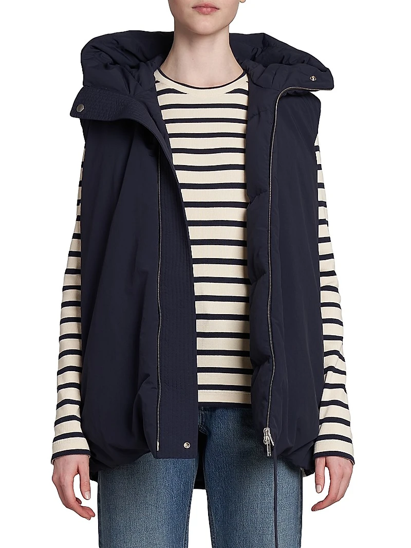 Hooded Zip-Up Vest