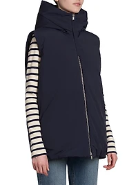 Hooded Zip-Up Vest