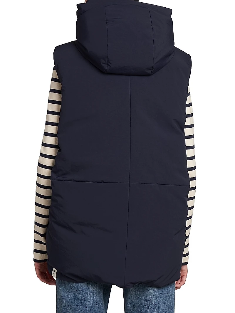 Hooded Zip-Up Vest