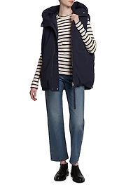 Hooded Zip-Up Vest