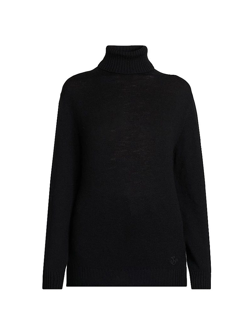 Voluminized Wool Turtleneck Sweater