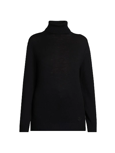 Voluminized Wool Turtleneck Sweater