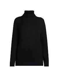 Voluminized Wool Turtleneck Sweater