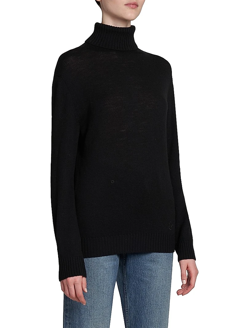 Voluminized Wool Turtleneck Sweater
