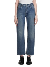 Slim-Fit Crop Jeans