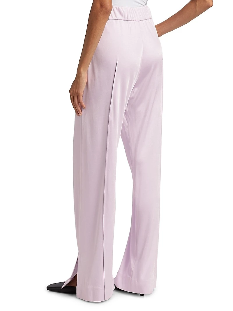 Elasticized Waist Palazzo Pants