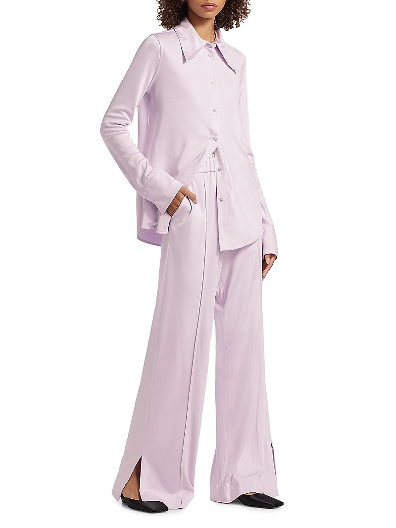 Elasticized Waist Palazzo Pants