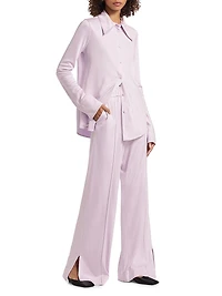 Elasticized Waist Palazzo Pants