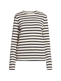 Striped Cotton Long-Sleeve T-Shirt