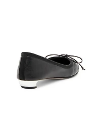 Armadillo Leather Ballerina Flats