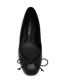 Armadillo Leather Ballerina Flats