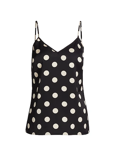 Polka Dot V-Neck Tank