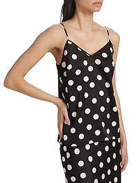 Polka Dot V-Neck Tank