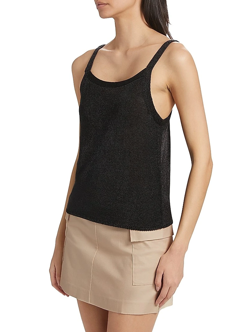 Metallic Knit Tank