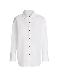 Longline Cotton-Blend Shirt