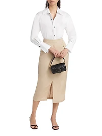 Longline Cotton-Blend Shirt