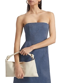 Strapless Linen-Blend Minidress