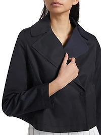 Cotton-Blend Cropped Jacket