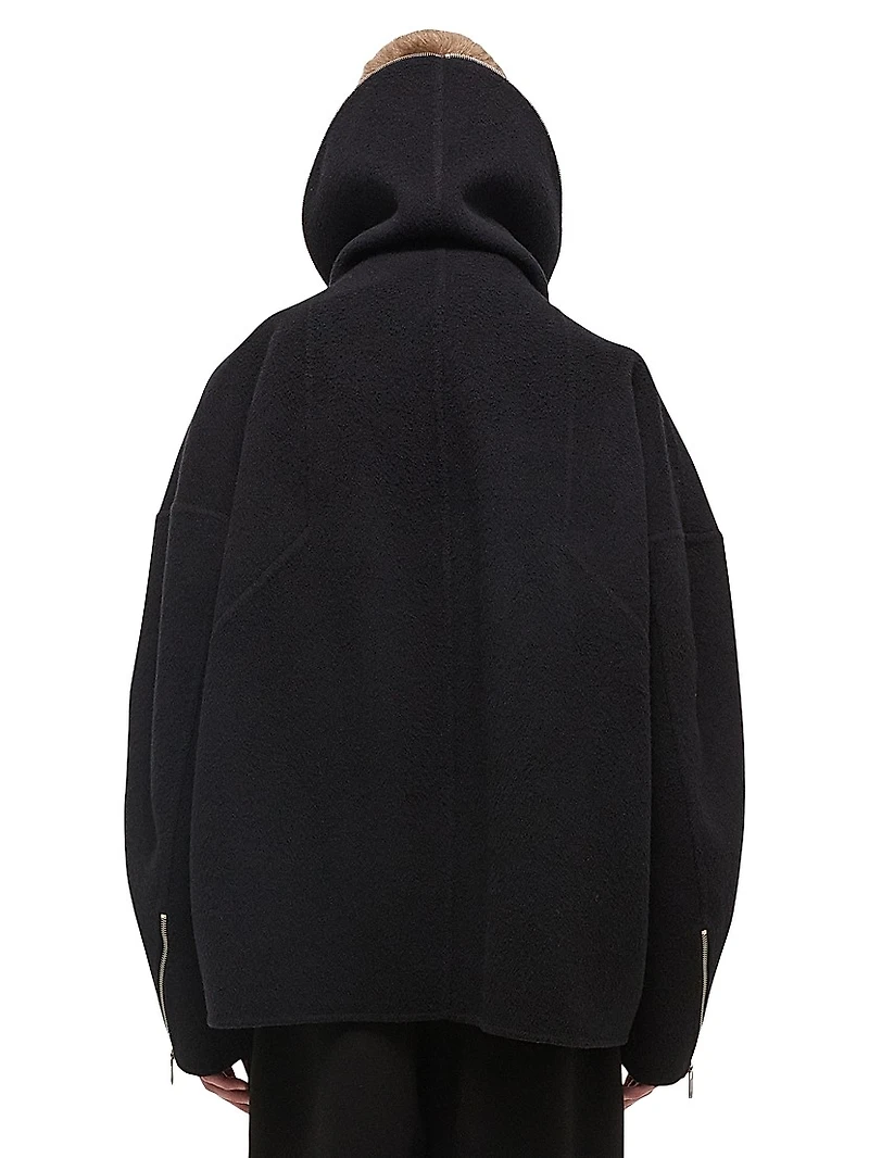 Wool Hooded Coat