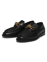 Astair Knot Leather Loafers
