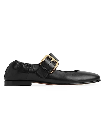 Astaire Leather Mary Jane Ballerina Flats