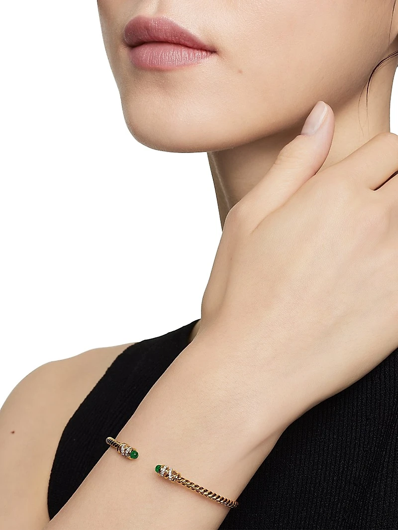 Petite Helena Cablespira Bracelet 18K Yellow Gold