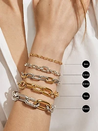 DY Madison Chain Bracelet 18K Yellow Gold, 13.5MM