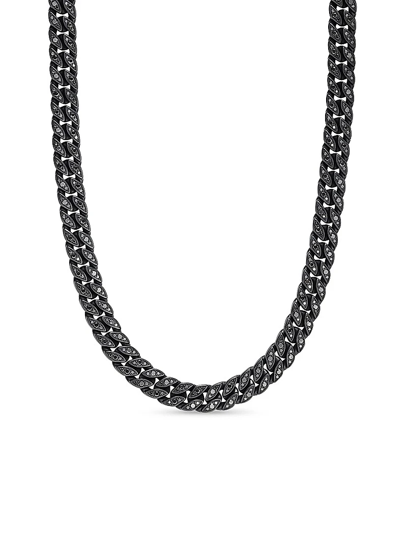 Curb Chain Necklace Titanium