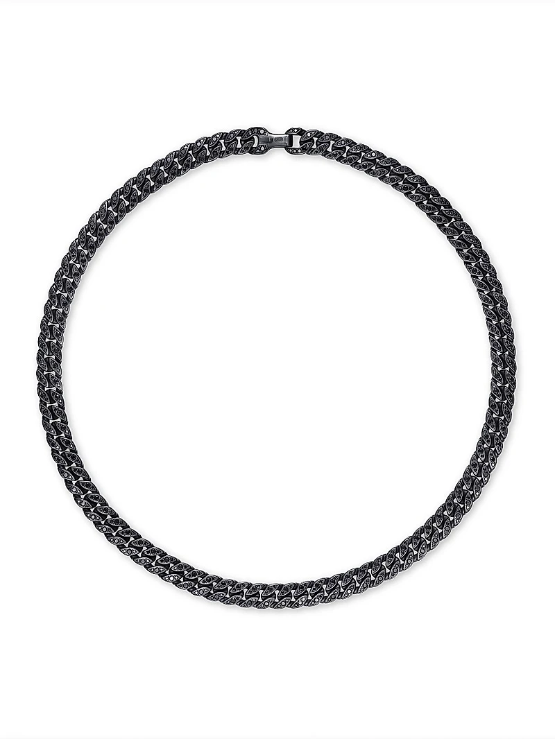 Curb Chain Necklace Titanium