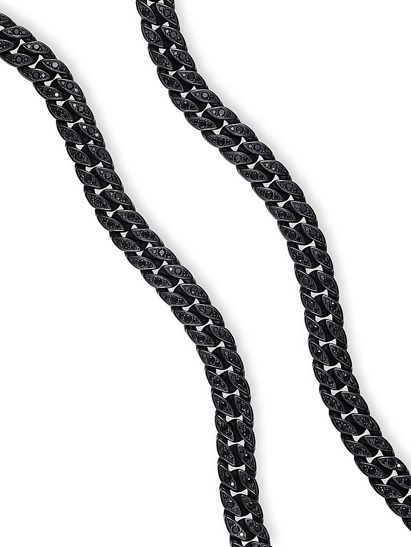 Curb Chain Necklace Titanium