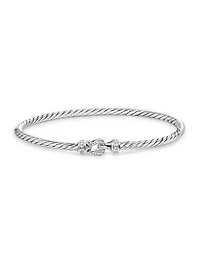 Buckle Classic Cable Bracelet Sterling Silver