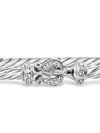 Buckle Classic Cable Bracelet Sterling Silver